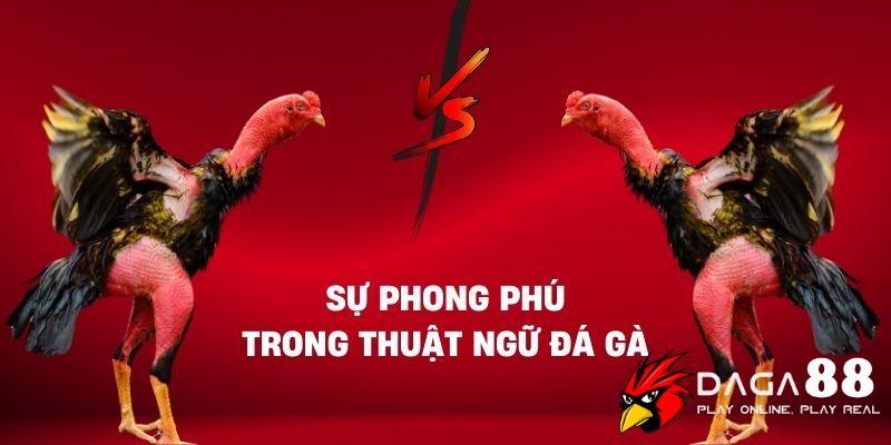 Sự phong phú trong thuật ngữ đá gà